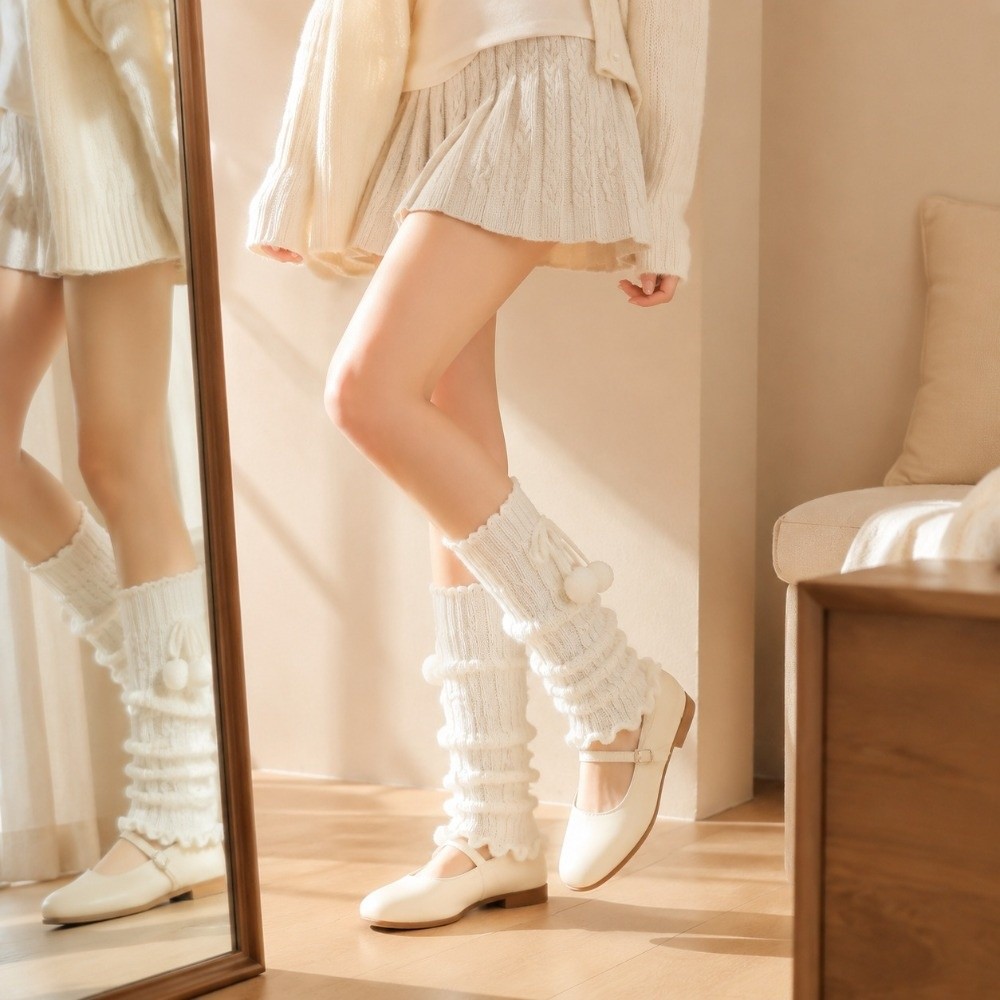 Knitted Knit Leg Warmers Cable - Boot Sock Slouchy recension och pris