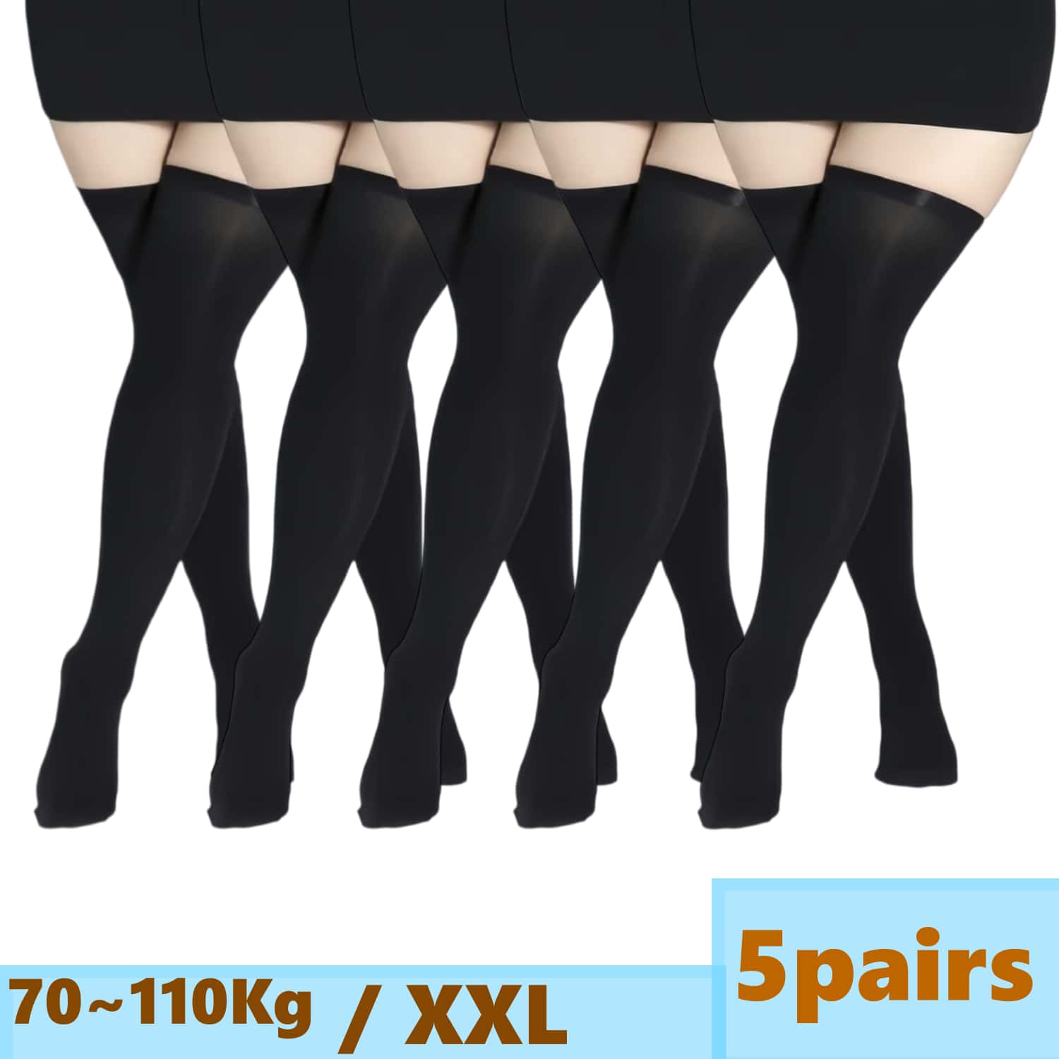 Woman Plus Size Lace Thigh Hig - Thigh High Sock Stay Up recension och pris
