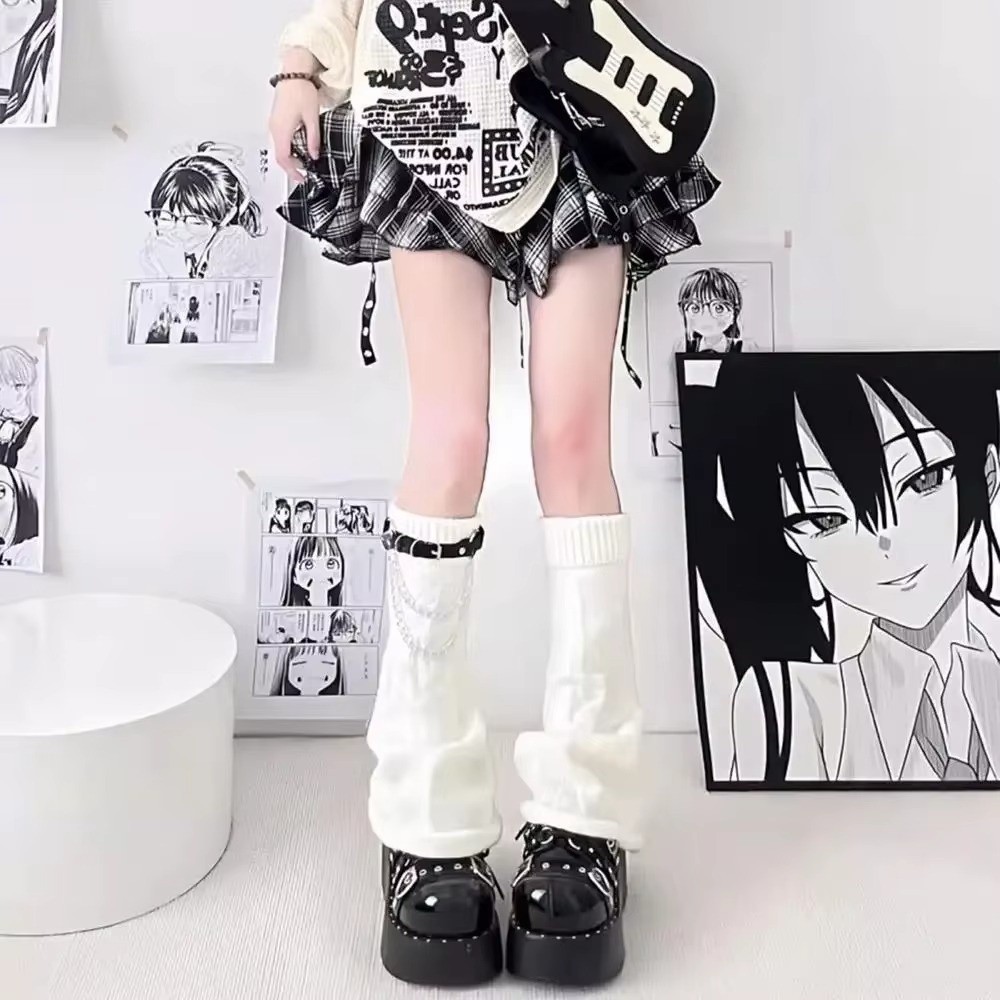 Gothic Harajuku Knit Leg Warme - Boot Sock Slouchy recension och pris