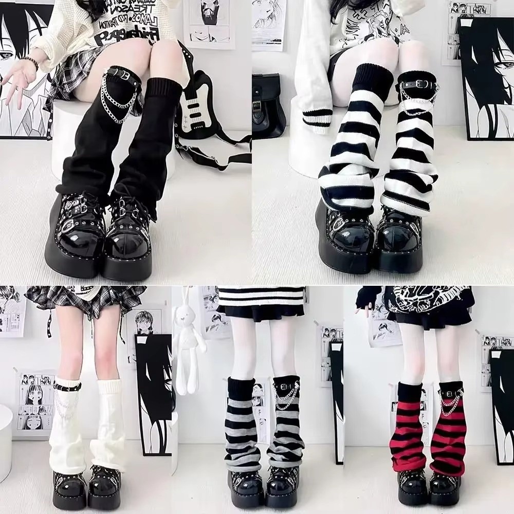 Gothic Harajuku Knit Leg Warme - Boot Sock Slouchy recension och pris