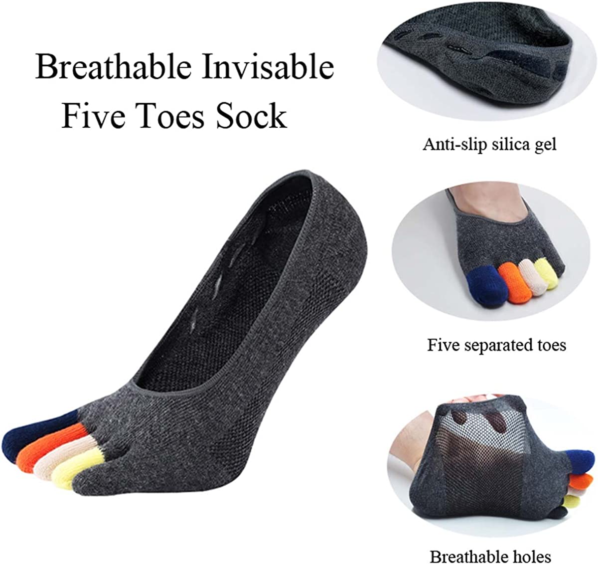 5 Pairs Men's Low Cut Loafer S - Invisibility Sock Loafer recension och pris
