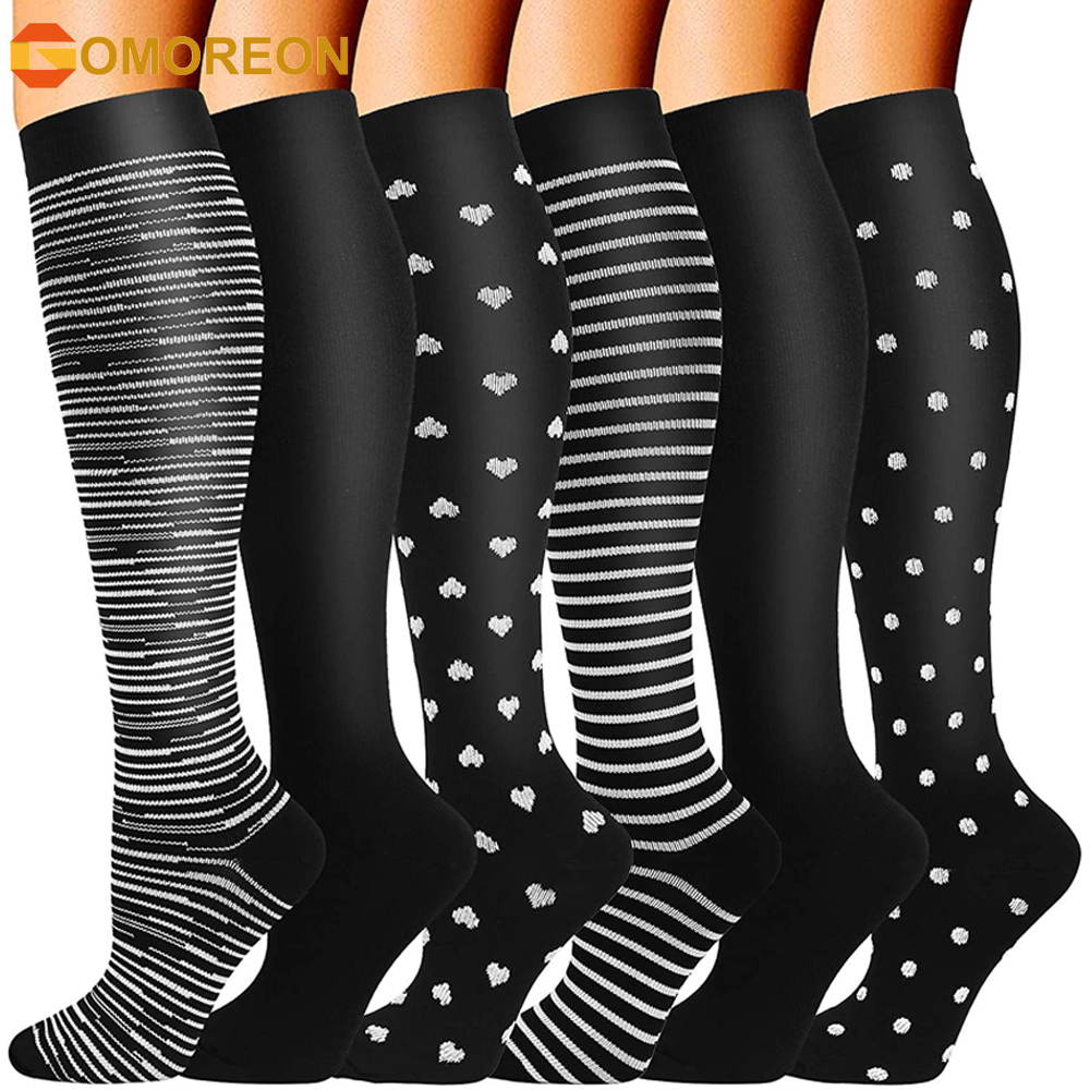 GOMOREON 6Pairs Compression So - Compression Sock Medical recension och pris