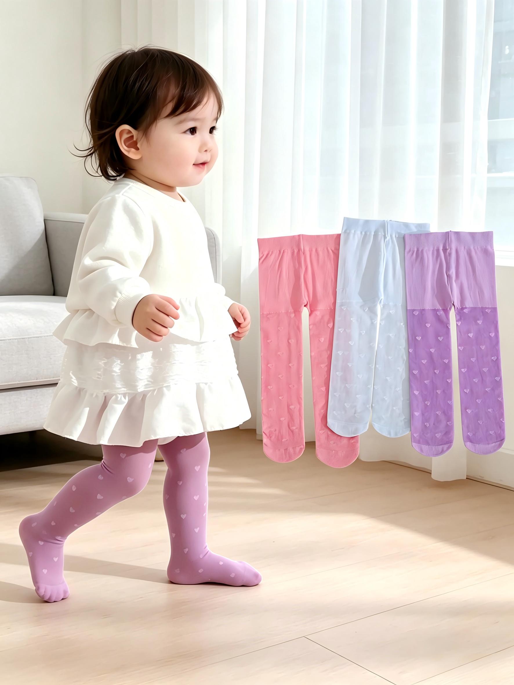 3 Pairs Toddler Girls Thin She - Tights Pantyhose Sheer recension och pris